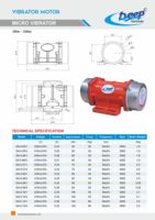 Moteur micro-vibrateur triphasé 90W 415V 3000 tr/min Transmission de puissance Asynchrone Haute fréquence Masse rotative excentrique