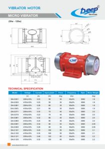 มอเตอร์สั่นสะเทือนขนาดเล็กสามเฟส 90W 415V 3000 รอบต่อนาที ระบบส่งกำลังแบบอะซิงโครนัส ความถี่สูง แบบหมุนตามวงโคจร - Product Image 5