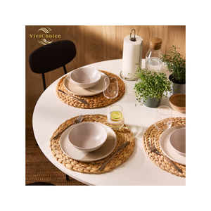 VietChoice Set de table en jacinthe d'eau 100% naturelle, écologique, peint à la main, personnalisable, vente en gros, OEM, ODM - Product Image 5