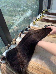 Extensiones de Cabello Virgen Vietnamita con Queratina Pre-Adherida, Punta I, Anillo Nano, Color Teñido, Cabello Nasa, Proveedor Mayorista, Donante Único - Product Image 3