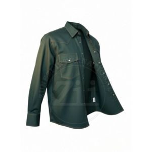 Chemise ignifuge résistante aux flammes NFPA 2112 CAT 2 pour le soudage, manches longues, 100% coton, respirante, pour hommes, usage industriel - Product Image 3