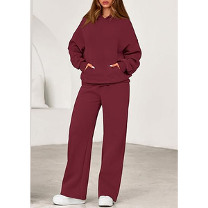 Ensemble de survêtement décontracté pour femmes, sweat-shirt confortable et pantalon droit - Product Image 3
