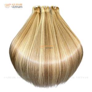 Vietnamien Remy 100% Extensions de cheveux humains pur brut non transformé vierge cheveux crus point culminant couleur trame Double dessiné - Product Image 3