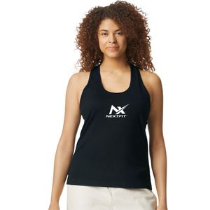 Débardeur dos nageur pour femme en mélange de coton respirant, sans manches, coupe décontractée et douce, vêtement de sport d'été - Product Image 1