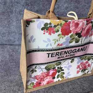 Organic Jute Beach <b>Bag</b> Stylish Eco Friendly Tote for Women Girls Summer Travel and Shopping Use - Product Image 6