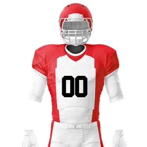Ensemble d'uniformes de football américain personnalisés de haute qualité, maillot et pantalon sublimés, anti-humidité, résistants, vêtements de match pour équipe - Product Image 4
