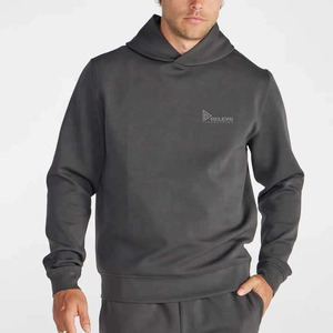 Sudadera con Capucha y Cierre para Hombre, Color Sólido, Corte Regular, 100% Algodón, Transpirable, Casual, con Bolsillo, para Invierno - Product Image 5