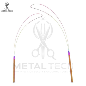 Rainbow Color Hair Extension Loop <b>Needle</b> Micro Links Beads <b>Threader</b> Flexible Wire Pulling Hook Stylist Hairdressing Tool Set - Product Image 3