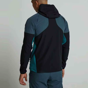 Custom Coated Sporty Camouflage Spring Polyester Knitted Durable Lightweight Waterproof <b>Jacket</b> Active Casual <b>Half</b> <b>Zip</b> Tracksuit - Product Image 2