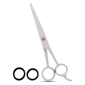 Tijeras de Barbero con Punta Recta para Corte de Precisión, Uso en Peluquería y Hogar, para Diestros, Acero Inoxidable 4Cr13 (Plateado) - Product Image 4