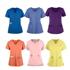 BEST SELLING SAOMAI FMF Women's Customizable <b>Medical</b> Scrubs Top Shirt Optimal Hospital Uniform for Nurses-ODM/OEM - Product Image 6