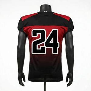Stylish Custom Logo Breathable <b>Plus</b> <b>Size</b> Short Sleeve Premium American Football Jersey Durable Lightweight - Product Image 3