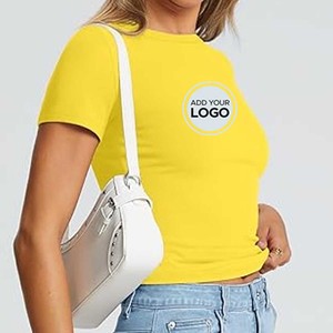 Camiseta 100% Algodón Peinado Anillado Airlume para Mujer, Camisetas con Logotipo Personalizado - Product Image 6