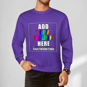 Customizable <b>Men</b>’s Fleece <b>Pullover</b> - 100% Breathable Organic Cotton - Personalized Logo & Text Embroidery Options - Product Image 2