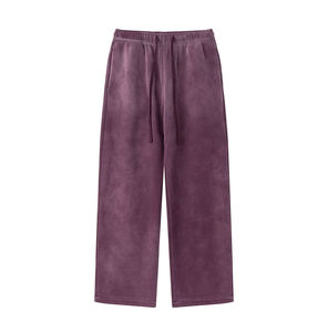 2026 Pantalon de jogging pour homme personnalisé, en molleton bouclette épais, coupe skinny évasée, taille élastique, effet empilé, pour le fitness, vente en gros - Product Image 6