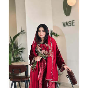 Fancy Women's Wedding Wear Set Embroidered Top Bottom & Dupatta - Product Image 6