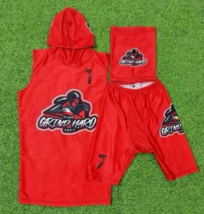 Summer Sleeves Less Shorts Set for Men Sublimation Printed Stylish T-Shirt Sets 100% Cotton Breathable Shorts Shirt Set - Product Image 3