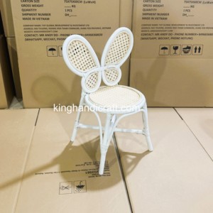 Chaises pour enfants en rotin naturel faites à la main pour la location événementielle, les mariages, les fêtes d'anniversaire et le mobilier commercial pour événements - Product Image 6