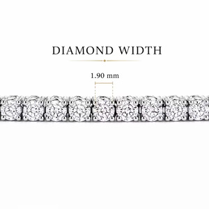 Bracelet tennis en diamant rond de laboratoire de 2 carats, bracelet à maillons en or massif 9K 10K 14K 18K avec 4 griffes pour diamant, boîte de sécurité double sécurisée - Product Image 4