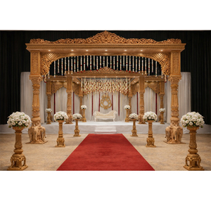 Nueva Llegada: Elegante Mandap de Fibra de Elefante para Bodas Hindúes, con Base Majestuosa, Venta Directa de Fábrica DSTExports, Reino Unido e Irlanda - Product Image 1
