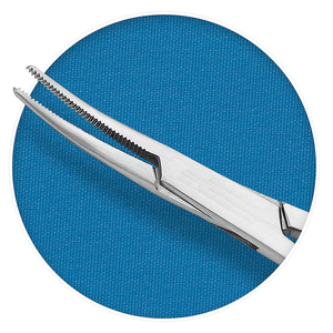 เครื่องมือหนีบหลอดเลือดแบบล็อคได้ ทำจากสแตนเลส รุ่นโค้ง - Product Image 5