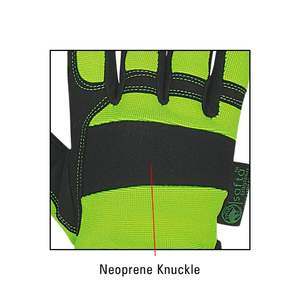 Custom Neoprene Leather Work Gloves Three <b>Half</b> Finger Anti <b>Slip</b> Mechanics Gripper Waterproof Stretch Pull-On Closure Fishing - Product Image 4