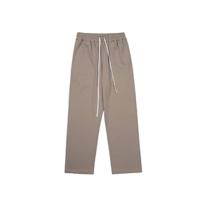 Men's Cotton Sweatpants Elastic Waist <b>Drawstring</b> Casual Loose Fit Breathable Autumn <b>Trousers</b> - Product Image 3