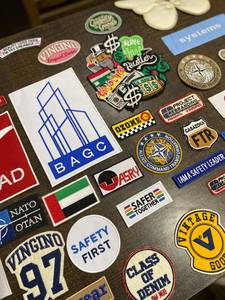 Custom Embroidered Iron-On Non-Woven Fabric Patches Logo Badge Badges Rectangle Flag <b>Letter</b> <b>Applique</b> for Uniform Garment Decor - Product Image 5