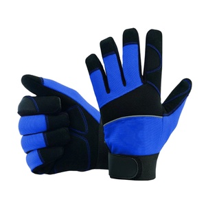 Guantes Deportivos Mecánicos para Montaje y Conducción de Motocicletas, Guantes de Algodón/Cuero de Primera Calidad, Antideslizantes, con Protección UV para Diversos Usos - Product Image 2