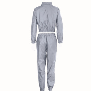 Womens 2 Piece Velour Tracksuit Two Piece Outfits for Women Long Sleeve <b>Zip</b> <b>up</b> <b>Crop</b> Tops Sweatpants Sets Pockets - Product Image 3