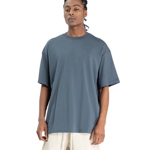 Venta al por mayor peso pesado transpirable algodón camiseta Streetwear estilo antibacteriano características diseño superior impresión Digital liso teñido - Product Image 6