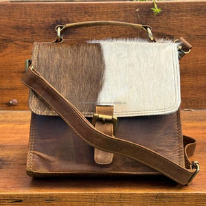 Directo de fábrica 2025 nuevo diseño de moda bolso de cuero de vaca duradero al por mayor bolsos cruzados de cuero genuino para mujeres - Product Image 3