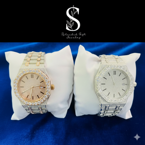 Reloj Automático para Hombre de Plata de Ley 925 y Oro Amarillo de 18K con Diamante Moissanita para Joyería de Moda Masculina - Product Image 2