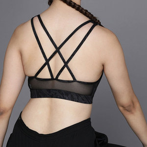 Sujetador Deportivo Sin Costuras para Mujer, Talla Grande, Tejido Elástico Cómodo, Ropa Deportiva con Soporte para Correr, Fitness, Gimnasio, Entrenamiento, Logotipo Frontal - Product Image 2