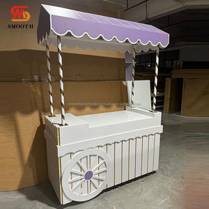 SMOOTH New Arrival Purple Candy <b>Cart</b> Party Events Decoration <b>Sweet</b> Candy Dessert PVC <b>Cart</b> Supplies - Product Image 1