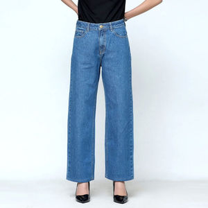 Pantalon en jean pour femme de haute qualité, coupe skinny, extensible, respirant, taille haute, grandes tailles, fournisseur du Pakistan - Product Image 5