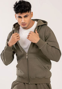 Nouveaux sweats à capuche en molleton 100 % coton avec logo et design personnalisés pour hommes, coupe oversize, chauds et décontractés, avec poche, pour l'hiver, service OEM - Product Image 2