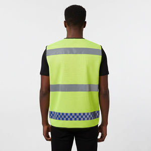 YOURBRAND Gilet de sécurité réfléchissant haute visibilité pour homme avec poches, vêtement de travail en maille - Product Image 2