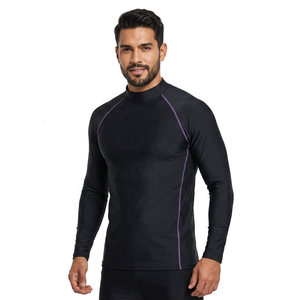 Rashguard de combat BJJ Jiu Jitsu personnalisé pour homme, en polyester, coupe ajustée, manches longues, compression, protection UPF50, respirant - Product Image 3