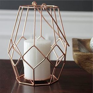 Moderno Portavelas de Metal Dorado con Diseño Geométrico, Soporte para Velas de Té, Centro de Mesa para Bodas, Decoración para el Hogar - Product Image 3