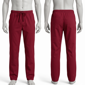 Pantalones Médicos para Hombre, 65% Poliéster, 35% Algodón, Sarga de 180 GSM, Blancos, con Bolsillos Tipo Cargo, Bordado Personalizado, Logotipo DTF - Product Image 5