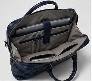 Sacoche de travail vintage en cuir véritable de qualité supérieure pour homme, motif alligator, pour ordinateur portable, idéale pour les affaires et les activités extérieures - Product Image 4
