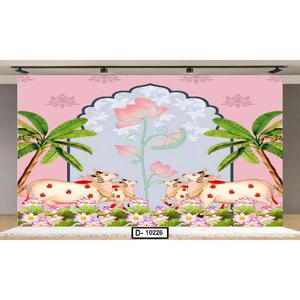 Bannière imprimée personnalisée multicolore 5x8 pieds pour mariage, festival culturel, scène, événement, décoration de fond - Product Image 4