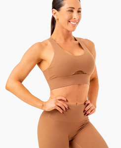 High Support Women's Lightweight Seamless Yoga Sports <b>Bra</b> Premium Quality Racerback Cheap Price Custom Made <b>Low</b> MOQ Wholesale - Product Image 3