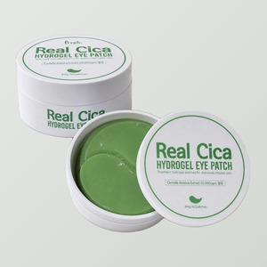 แผ่นมาส์กใต้ตาลดริ้วรอย Prreti Korean Real Cica Hydrogel Eye Patches 60 ชิ้น ผลิตในเกาหลี ชนิดแผ่นสีขาว - Product Image 5