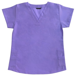Conjuntos de Uniformes Médicos Personalizados, Cómodos, de Manga Corta, Unisex, Transpirables, para Enfermeras, con Detección de Agujas, Material de Viscosa - Product Image 2