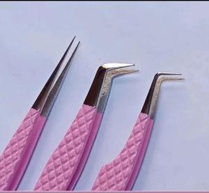 Pinzas Profesionales para Extensión de Pestañas DANTRIC IMPLANTS RS-452, Acero Inoxidable, Duraderas, Puntas Dentadas de Precisión de 10 mm, Juego - Product Image 6