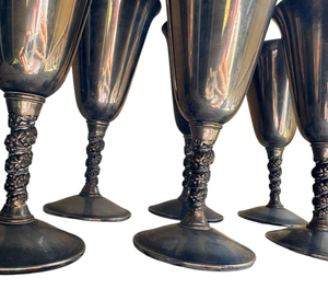 แก้วไวน์โลหะทำมืออย่างประณีตสำหรับการรับประทานอาหารแบบคลาสสิกและการตกแต่งโต๊ะสุดหรูในงานแต่งงานและงานเลี้ยง - Product Image 6