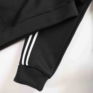 Ensemble de survêtement polaire à capuche pour enfants, avec poches latérales, style décontracté, fournisseur OEM - Product Image 4
