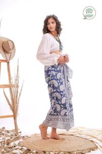 Serviette de plage longue en coton confortable pour femme, motif animal, séchage rapide, impression de logo personnalisé, style sarong populaire, best-seller - Product Image 4